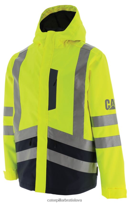 sk Caterpillar muži hi-vis bunda do dažďa hi-vis žltá VLB4FN220 | topy a vrchné oblečenie