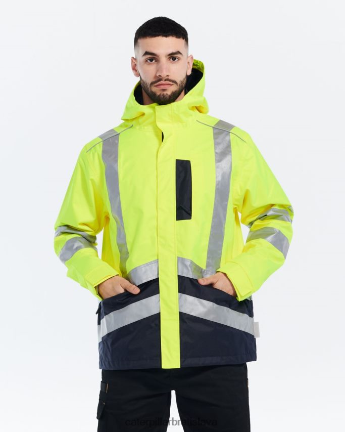 sk Caterpillar muži hi-vis bunda do dažďa hi-vis žltá VLB4FN220 | topy a vrchné oblečenie
