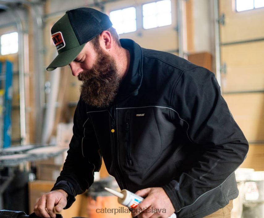 sk Caterpillar muži soft shell bunda čierna VLB4FN116 | topy a vrchné oblečenie