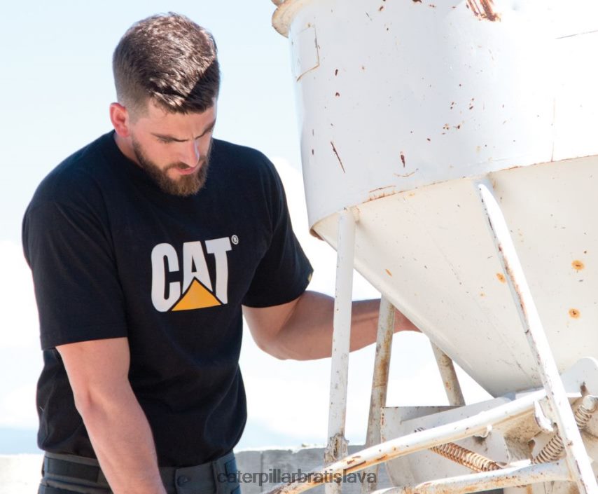 sk Caterpillar muži tričko s logom ochrannej známky čierna VLB4FN242 | topy a vrchné oblečenie