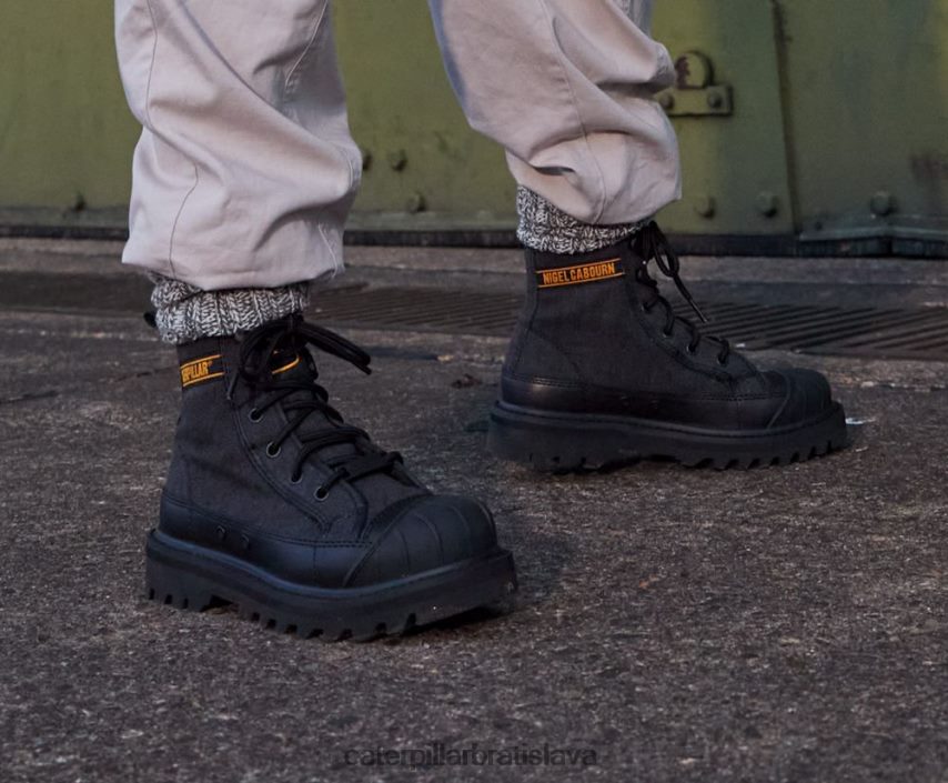 sk Caterpillar X Nigel Cabourn muži omaha topánka čierna VLB4FN198 | ležérne čižmy