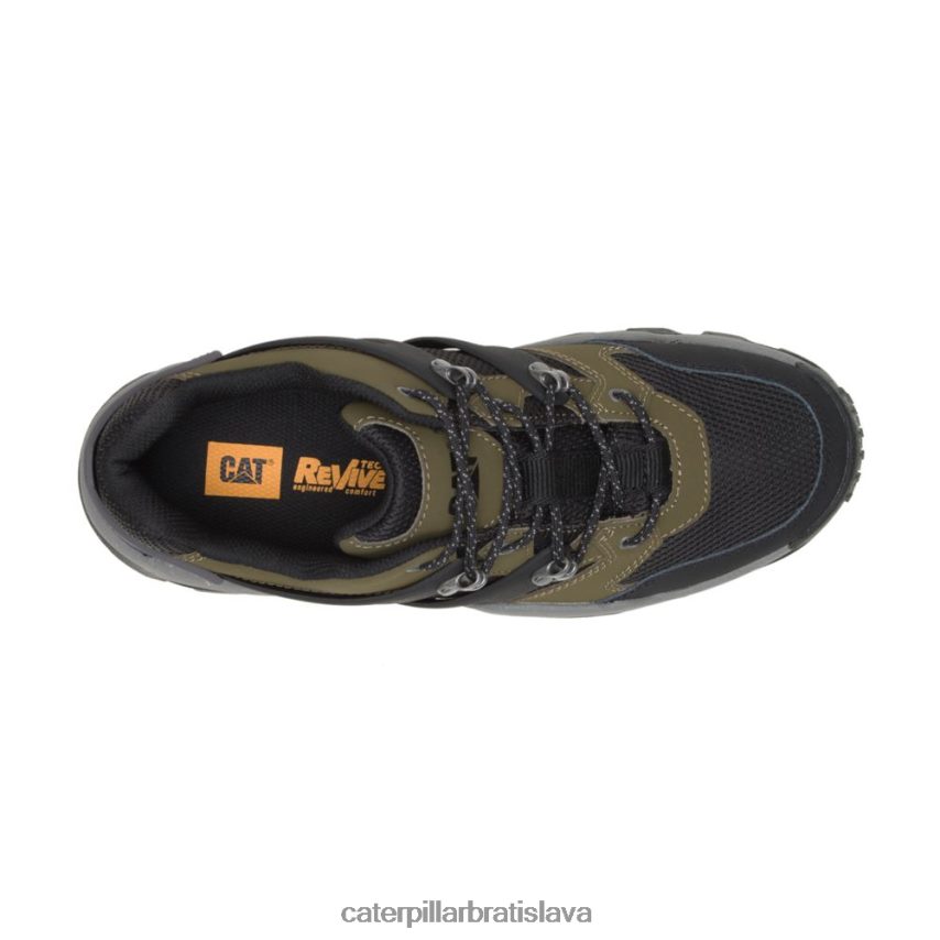 sk Caterpillar muži reaktorová teniska tmavá olivová/čierna VLB4FN159 | ležérne hrubé tenisky