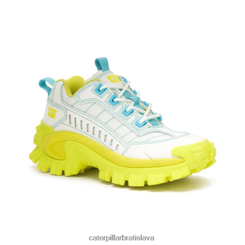 sk Caterpillar muži votrelec preplňovaná topánka žiarivo biela/bledo limetkovo žltá VLB4FN121 | ležérne hrubé tenisky