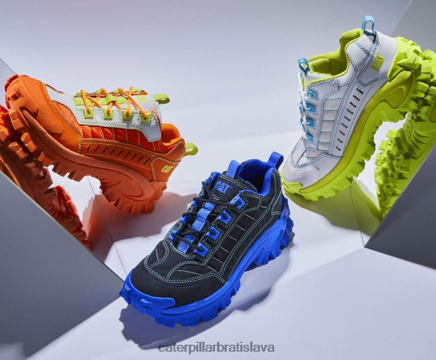 sk Caterpillar muži votrelec preplňovaná topánka čierna/modrá VLB4FN120 | ležérne hrubé tenisky