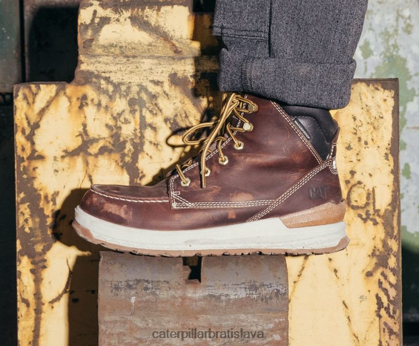 sk Caterpillar muži nárazuvzdorná pracovná topánka z uhlíkového kompozitu fráter hnedý VLB4FN44 | pracovné topánky