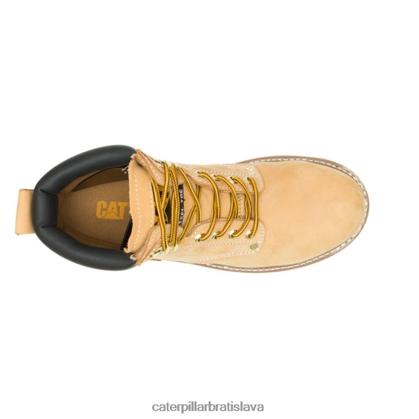 sk Caterpillar muži pracovná obuv s oceľovou špičkou druhej zmeny medový nubuk VLB4FN18 | pracovné topánky