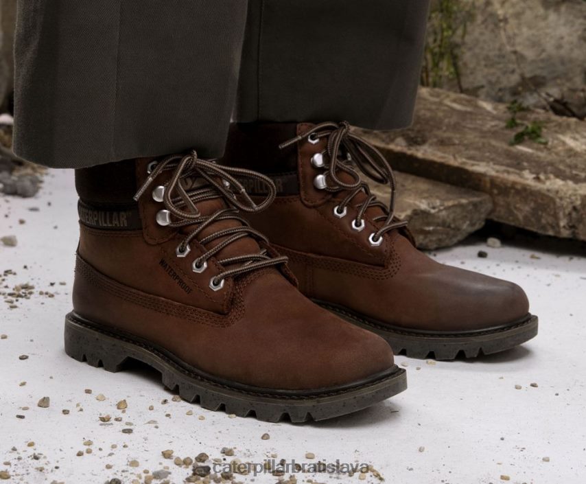 sk Caterpillar muži Vodeodolná topánka ecolorado hlboký mahagón VLB4FN199 | vodeodolný