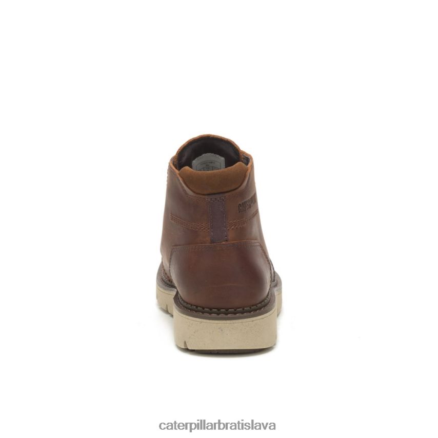 sk Caterpillar muži skrytá stredne nepremokavá topánka kožená hnedá VLB4FN193 | vodeodolný