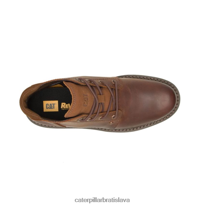 sk Caterpillar muži skrytá stredne nepremokavá topánka kožená hnedá VLB4FN193 | vodeodolný