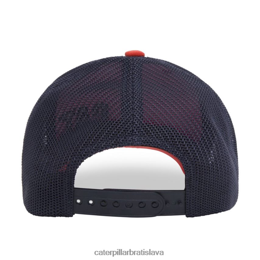 sk Caterpillar muži mačka ochranná známka trucker klobúk oranžová VLB4FN258 | klobúk