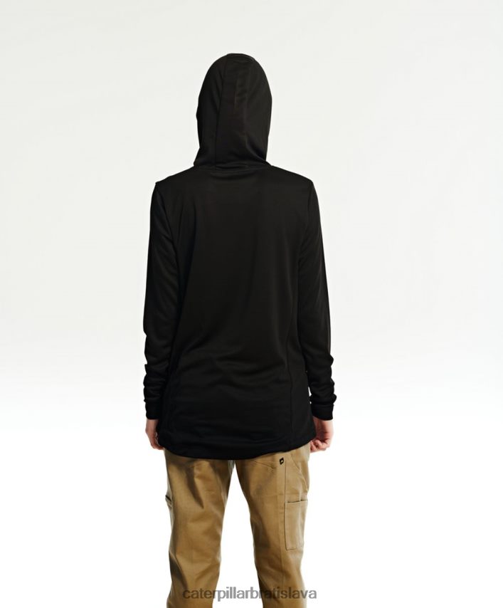 sk Caterpillar ženy coolmax ľahký pulóver s kapucňou čierna VLB4FN323 | topy a vrchné oblečenie