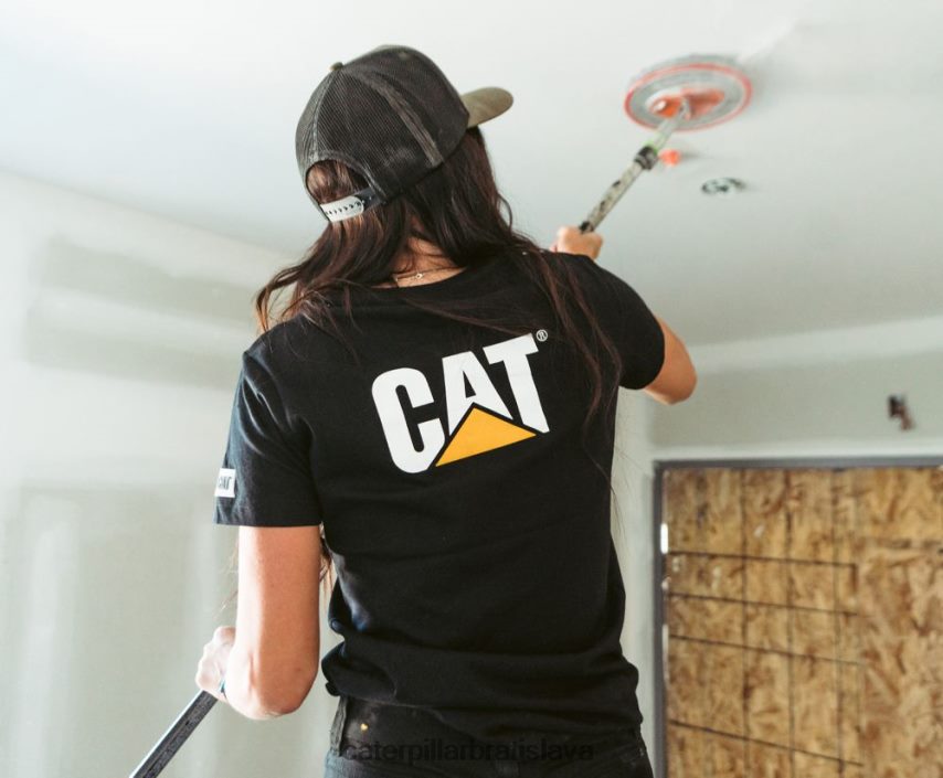 sk Caterpillar ženy značkové tričko čierna VLB4FN311 | topy a vrchné oblečenie