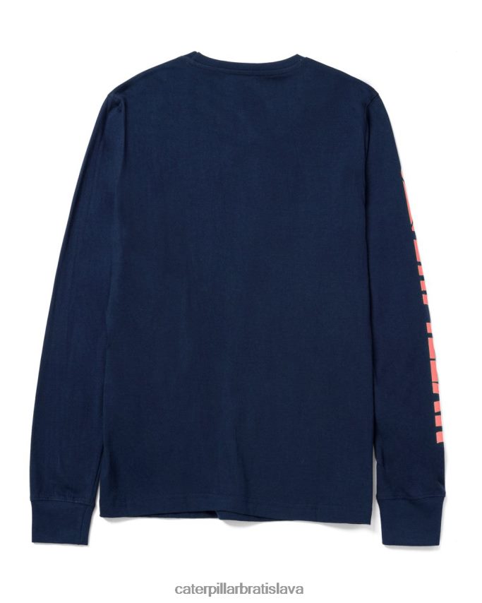 sk Caterpillar ženy značkové tričko s dlhým rukávom detroitská modrá VLB4FN321 | topy a vrchné oblečenie