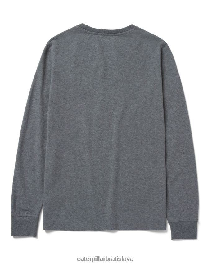 sk Caterpillar ženy značkové tričko s dlhým rukávom tmavý vres šedý VLB4FN320 | topy a vrchné oblečenie