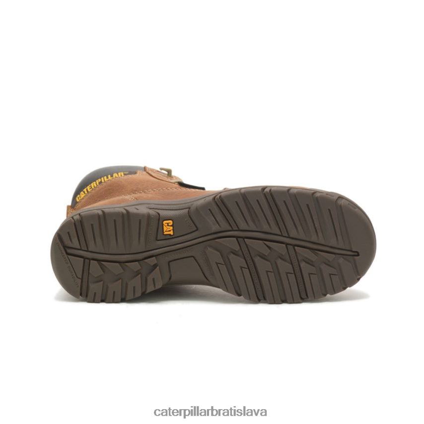 sk Caterpillar ženy resorpčná vodotesná pracovná obuv z kompozitnej špičky hnedá VLB4FN266 | pracovné topánky
