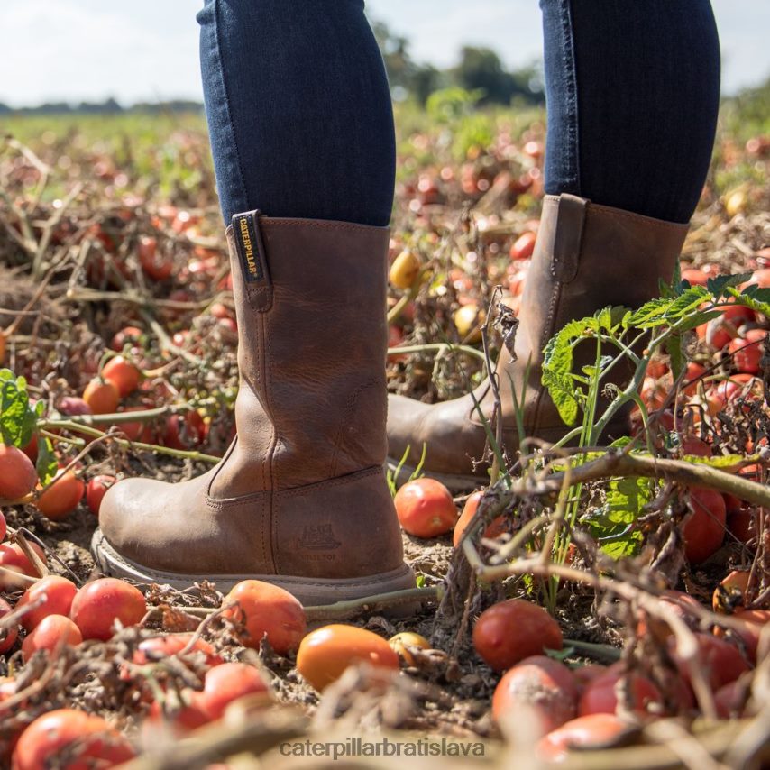 sk Caterpillar ženy revolverová pracovná obuv s oceľovou špičkou tmavo béžová VLB4FN272 | pracovné topánky